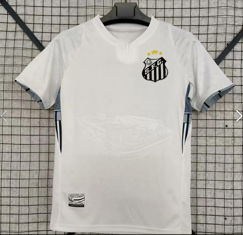 2526 Thai Football Fan Jersey Santos Marseille America Mallorca Short-sleeved Quick-drying T-shirt New La Liga