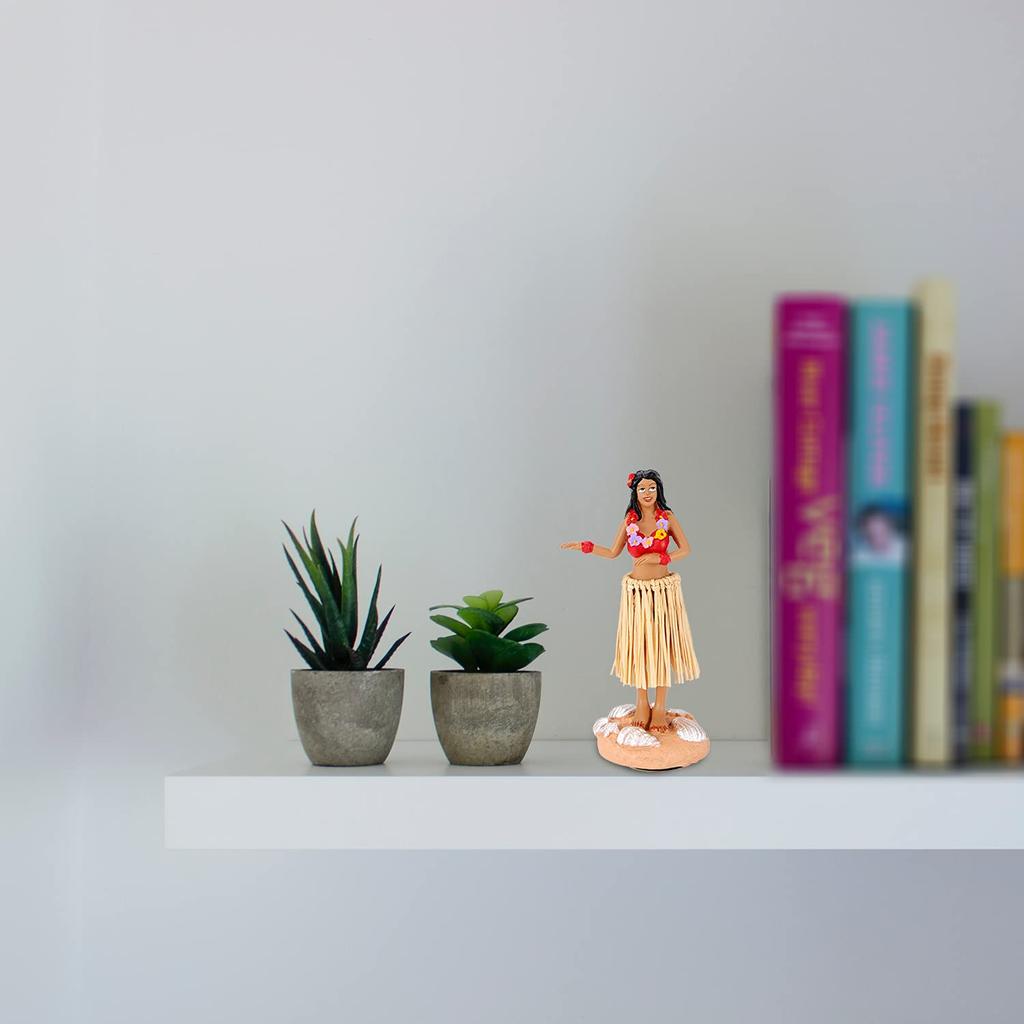 BCSmyer Dancing Hula Girl Dashboard Bobblehead for Driver Dashboard Decoration Collection Figurine Home Decor Gift Mini Size Doll Hula Dancer Inches