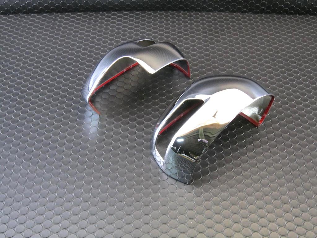 BRIGHTZ Chrome Door Mirror Covers Type B for Custom JF 12783 N-BOX JF1/JF2 [MIR-SID-027] N-BOX, N-BOX Custom, N-BOX Custom, N-BOX Custom, N-BOX