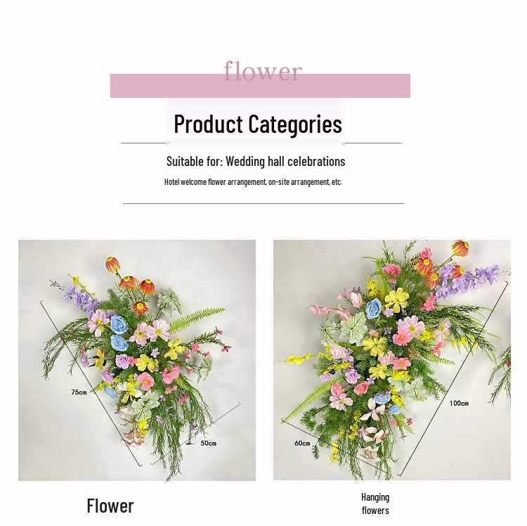 Monet Garden Mori Style Artificial Flower Row for Weddings and Displays