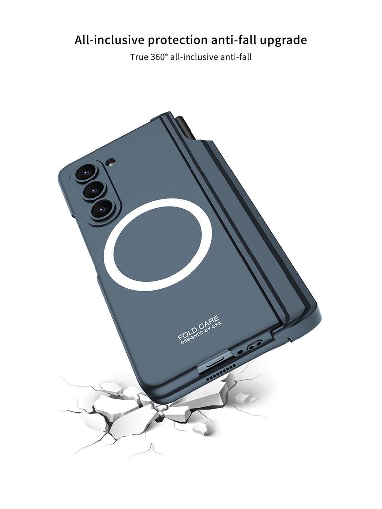 Samsung Z Fold 5 Magnetic Wireless Charging Case - Full Coverage, Creative Design, with Stand