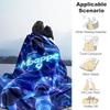 1pc Football Star Mbappé Outdoor Blanket Lightweight Flannel, Soft & Warm, All-Season Use for Sofa, Outdoor, Camping, Living Room, Office004