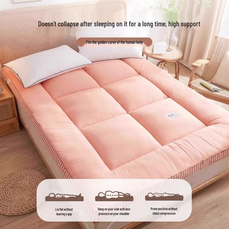 3D Soft Cushion Tatami Mattress Pad for Home, Dorm, or Rentals