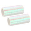 3/12Rolls 15mmx5m Metalized Tape Self Adhesive Holographic Foil Mirror Metallic Masking Sticker Tapes for DIY Art Craft Wrapping
