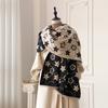 Big-Name Five-Pointed Star Imitation Cashmere Scarf Women'S Autumn And Winter College Style High-End Thickened Thermal Air Conditioner Shawl