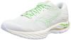 Wave Rider 26 Running Shoes, Lightweight, Off-White/Green/Gold, Size 23.0 Cm, 2E, for Jogging, Marathons, Sports, and Training