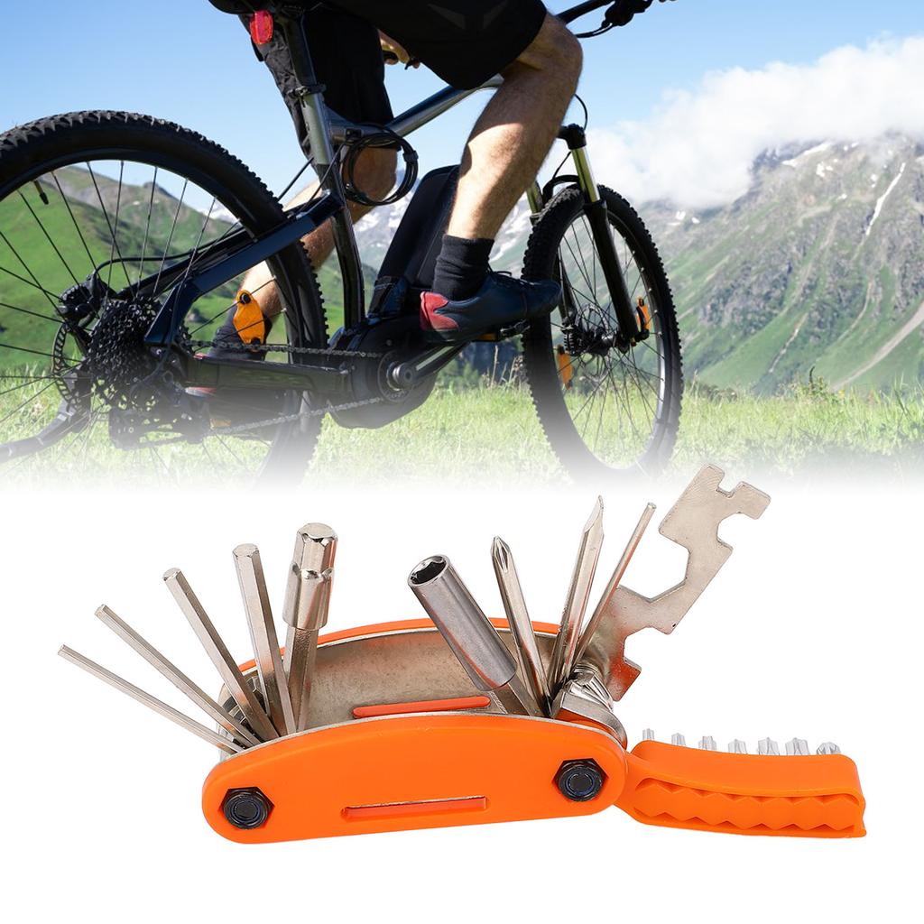 20 In 1 Bike Multitool Professional Portable Integrated Design Bike Repair Tool for Emergency Maintenance Camping Travel