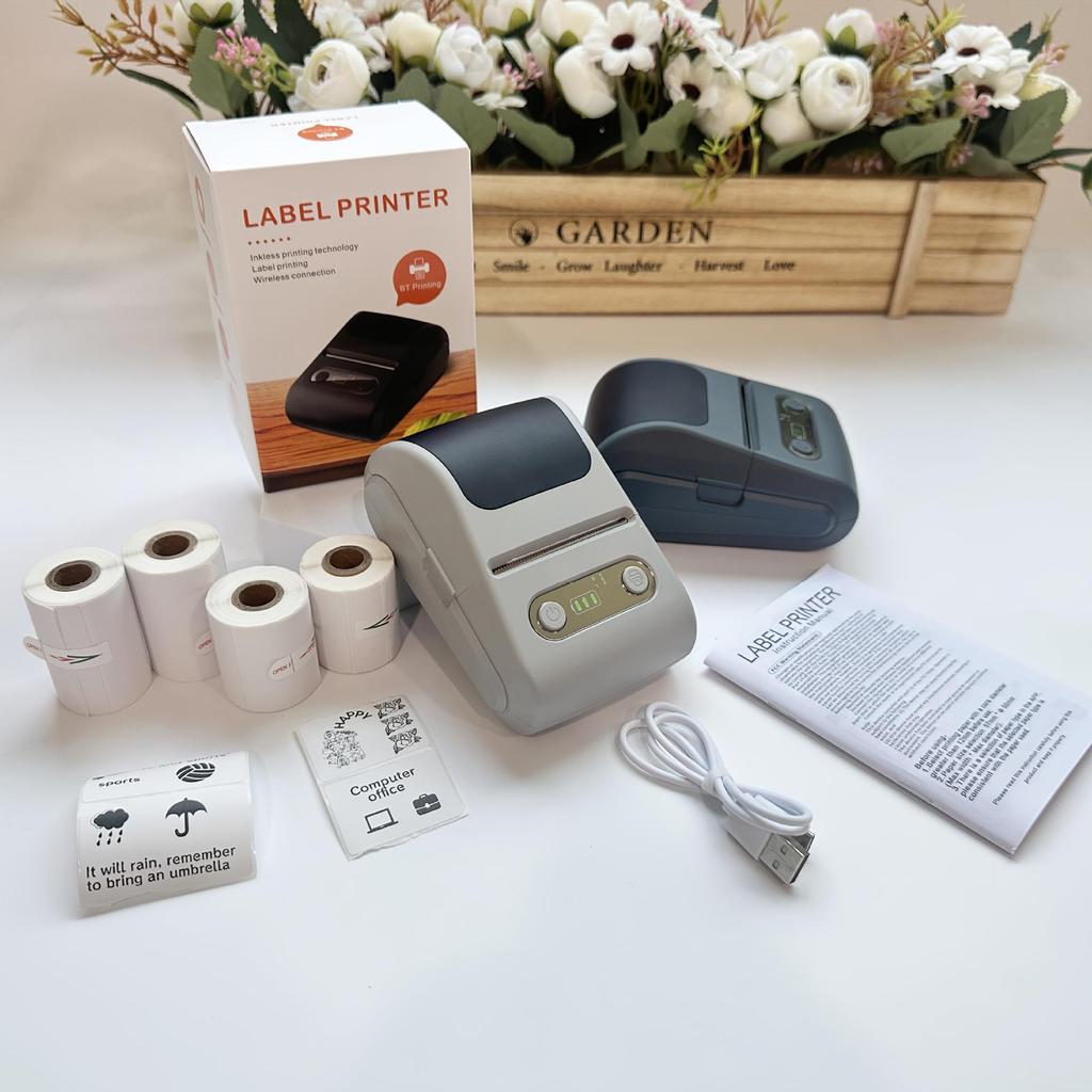 Portable Bluetooth Mini Thermal Label & Barcode Printer
