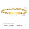 Personalized Matching Bracelet Couples, Stainless Steel Figaro Cuban Chain Link, Heart Danglin Engraving ID Bracelets