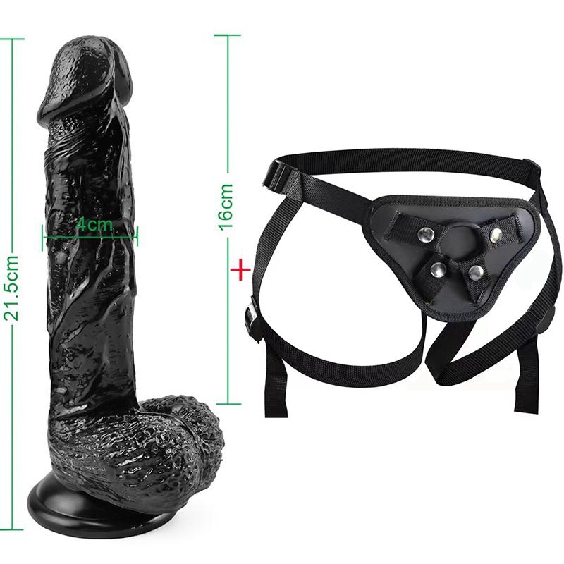 MoDi Strap-on Dildo for Women Masturbators Suction Gay Realistic Dildos Huge Penis Sexual Harness Anal Sex Toy for Lesbian