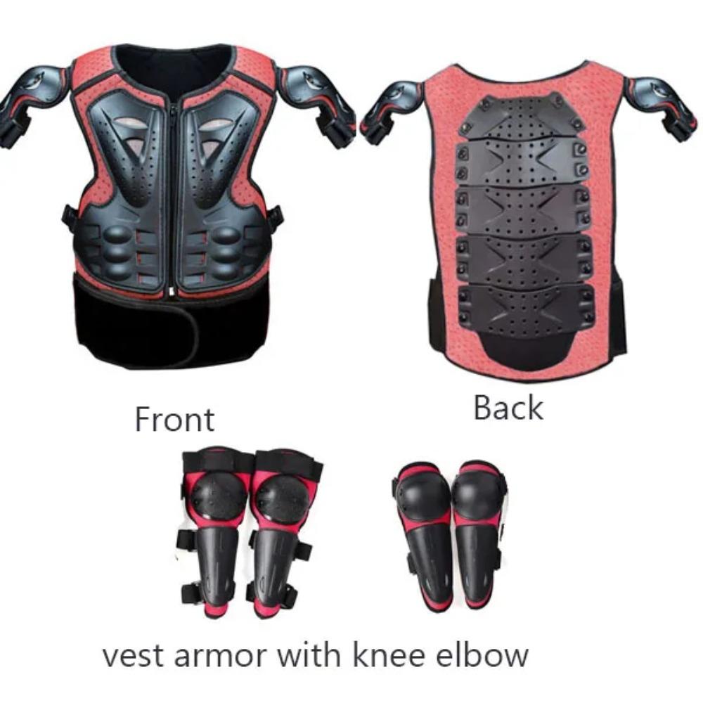 With Gift Children Safety Vest Armor Motorcycle Equipment Cycling Baby Head Protector 52-54cm Helmet Scooter Full Body Armor LL