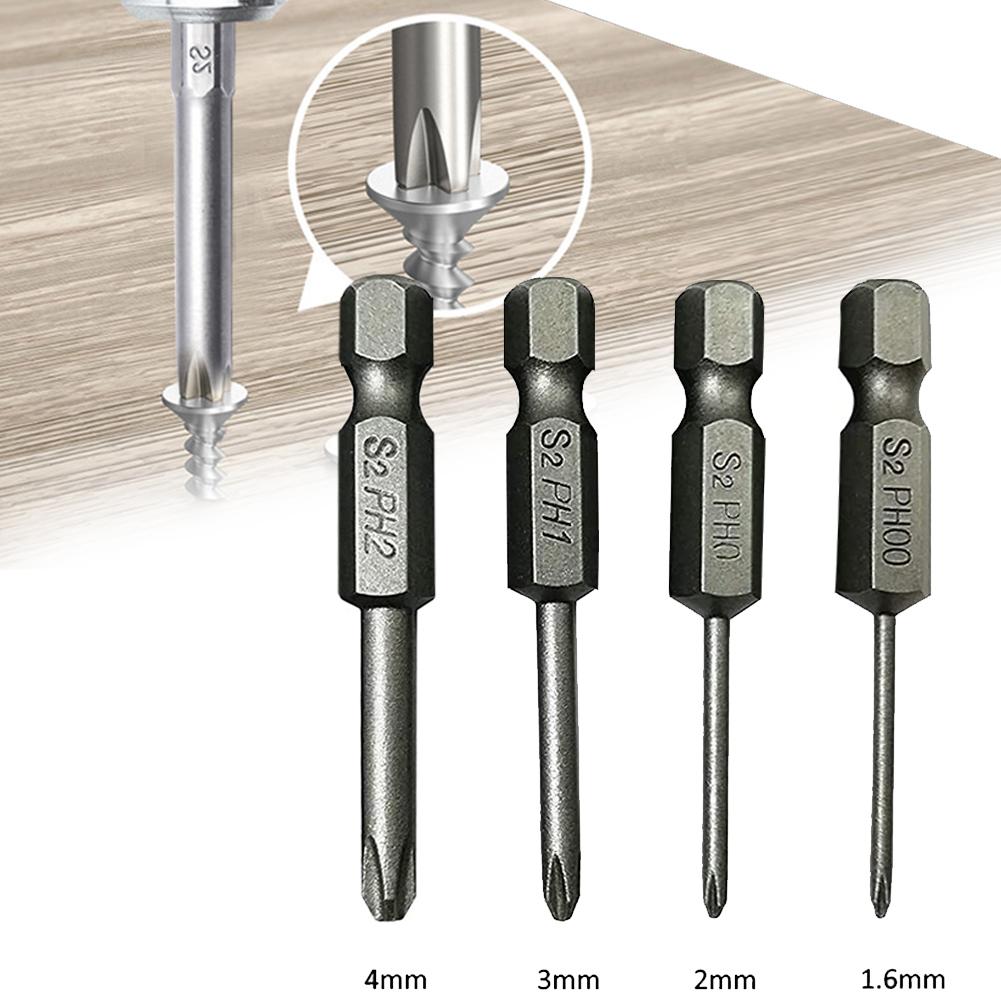 5pcs Screwdriver Bits 6.35mm Cross Screwdriver Bits Magnetic Bits