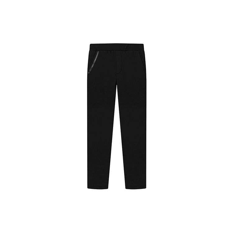 FILA Solid Color Fitness Knitted Sports Long Pants Men bottoms Black F61M148698F-BK L