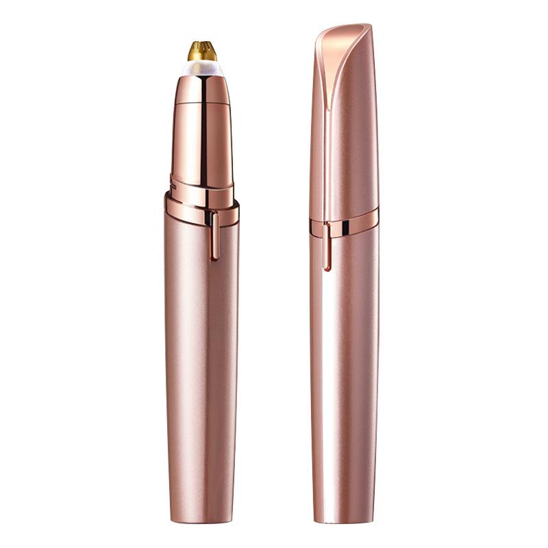 USB Rechargeable Electric Eyebrow Trimmer for Women with Anti-Scratch Design & Extra Blade