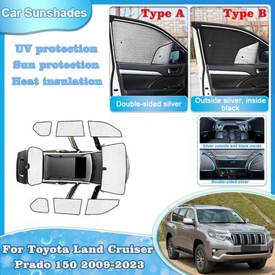 Autostínítka Pro Toyota Land Cruiser Prado 150 J150 2009- Stínítko Větrné Deflektory Okna Clona Na Čelní Sklo Závěsné Příslušenství