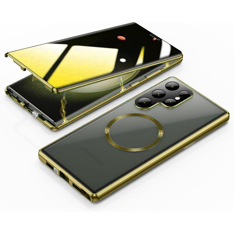 Suitable for Samsung S25U Magneto S24ultra Magsafe Mobile Phone Case Metal Glass Guard Clasp