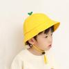 Cute Green Shoots Yellow Baby Hats Wide Brim Baby Boy Girl Bucket Hat Windproof Kids Sun Hat Outdoor Children Bob Beach Caps
