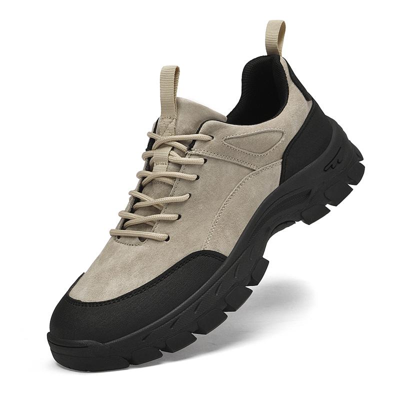 Outdoor Mens Casual Shoes Non-Slip Genuine Leather Sneakers Walking Shoes Hot-selling Male Treking Footwear Trainers