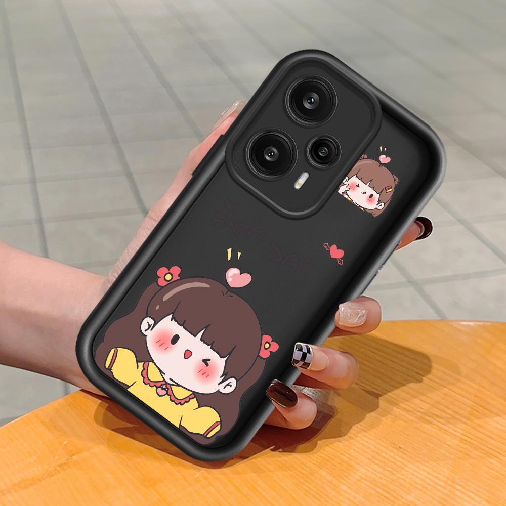 Soft Silicone Square Ladder Printing Pattern Phone Casing Full Cover Camera Shockproof Protection Rubber Case for Xiaomi Redmi