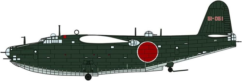 Hasegawa Japanese Navy Air Force Kawanishi H8K2 Type 2 Large Flying Boat Model 12 Air Plastic Model Kit 02522 1/72 "851st Group"