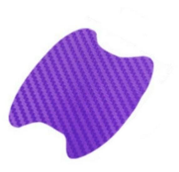Carbon Fiber Car Door Handle Protective Stickers - 4pcs