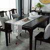 Chinese Style Floral Table Runner Vintage Tea Table Cloth Embroidery Bed Flag  Home Kitchen Use