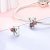 Copper Plated Heart Mother'S Day Charms Beads Fit Original Bangle Bracelet Pendant Dangle Diy Women Jewelry For Mom Gift