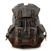 Vintage Canvas Backpacks for Men Laptop Daypacks Waterproof Rucksacks Large Waxed Mountaineering Travel Pack Vintage Backpack