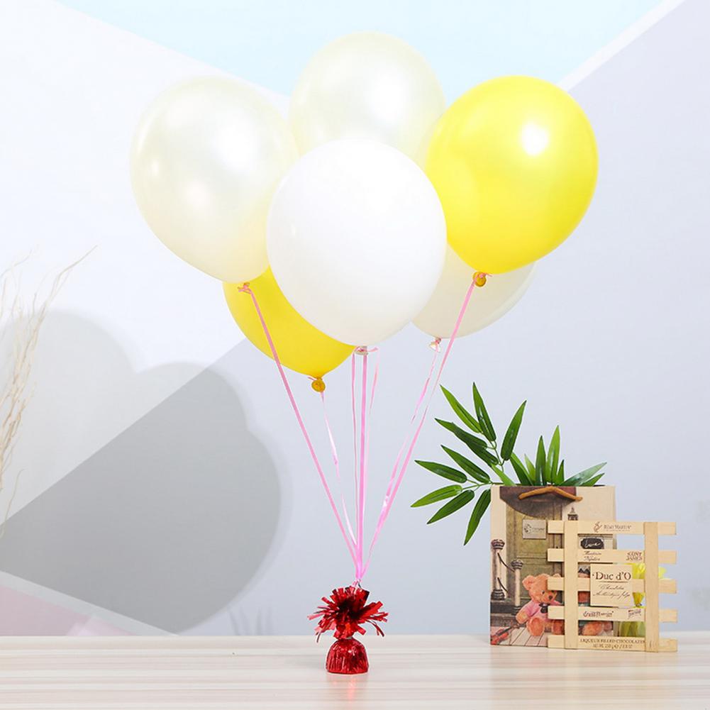3/6Pcs Balloon Weight Holder Anti-floating Foil Paper-wrapped Long-lasting Balloon Weights Stainless Balloon Fixation Tool