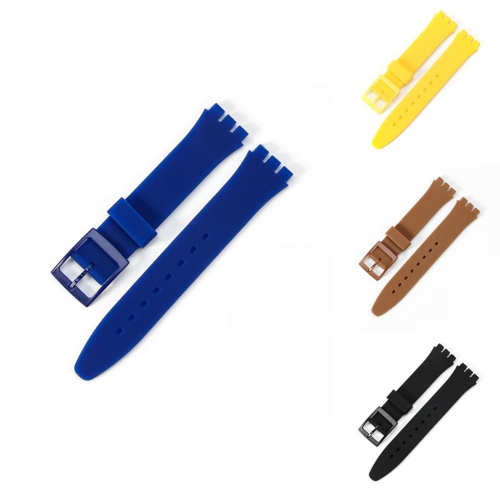 Langlebiges Silikon-Uhrenarmband Ersatz Für Swatch 16mm 17mm 19mm 20mm