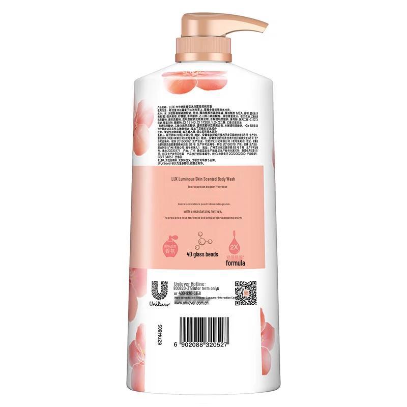 LUX Peach Blossom Fragrant Shower Gel (2 x 1000ml)