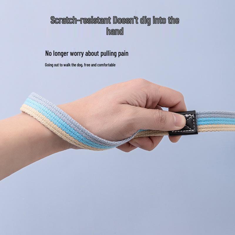 Thickened Canvas Leash for Medium & Large Dogs - Ideal for Golden Retrievers & Labradors