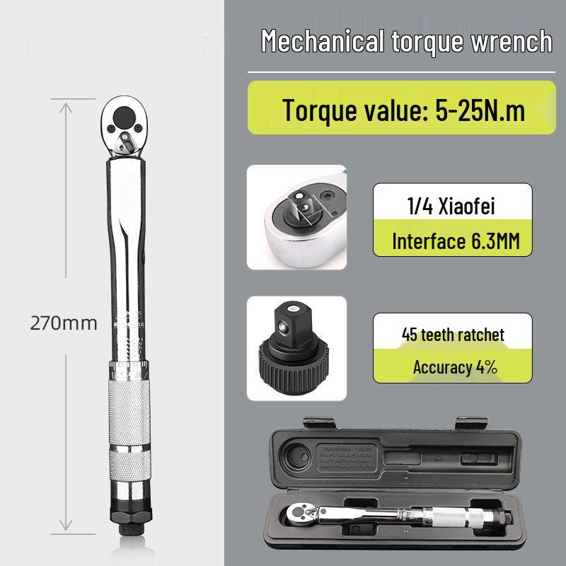 High-Precision Adjustable Torque Wrench for Auto Repair & Spark Plugs