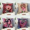 Eunpyon Kunst Kissenbezug Für Auto Sofa Dekoratives Zuhause Zweiseitiger Druck Plüsch Quadratisch Wurf Kissen Kissenbezug