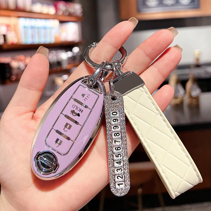 Applicable To 21 Nissan Teana Key Sets, New Xuanyi Qijun Buckle, Tiida Jin Qashqai Bag, Nissan Car, Blue Bird Shell Woman