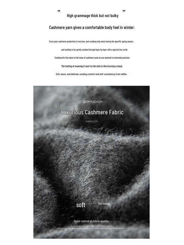 2025 A/W Women's Double-Layer Cashmere Stand Collar Cardigan Sweater with Zippers and Pockets