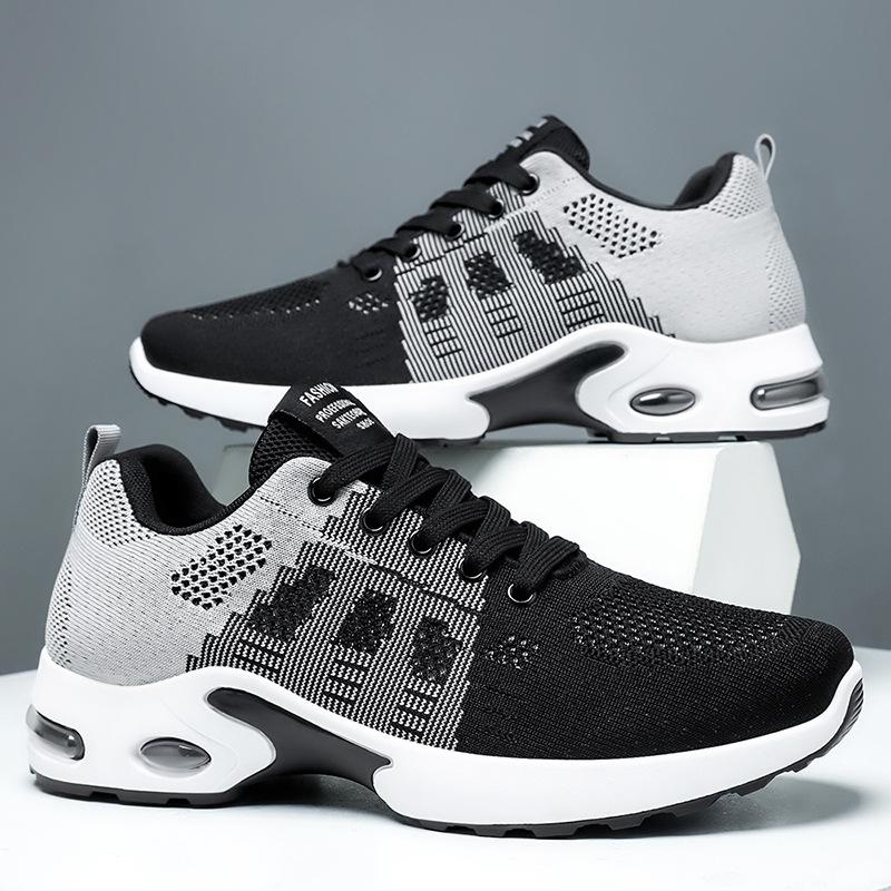 Fashion Plus Size Shoes for Men 39-44 Spring Summer Mesh Comfortable Breathable Lace Up Platform Shoes Casual Sneakers Men