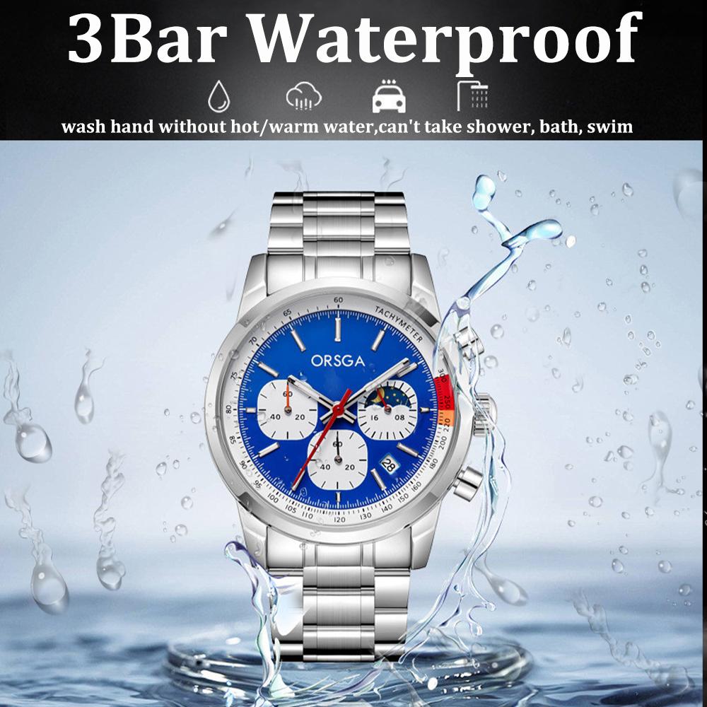 2025 New Mens Watches Luxury Quartz Chronograph Wrist Watch For Man Sapphire Mirror Waterproof Men Gift Clock Luminous