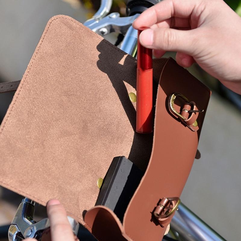 Biciclette Vintage Borsa Anteriore Borse in Pelle per Bicicletta Borse Delicate per Selle di Bicicletta Borsa Accessorio per Bicicletta con Ampio Spazio di Archiviazione