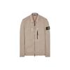 Brushed Cotton Canvas Zip Shirt Jacket 'Dove Grey' Men's 7815106WN-V0192