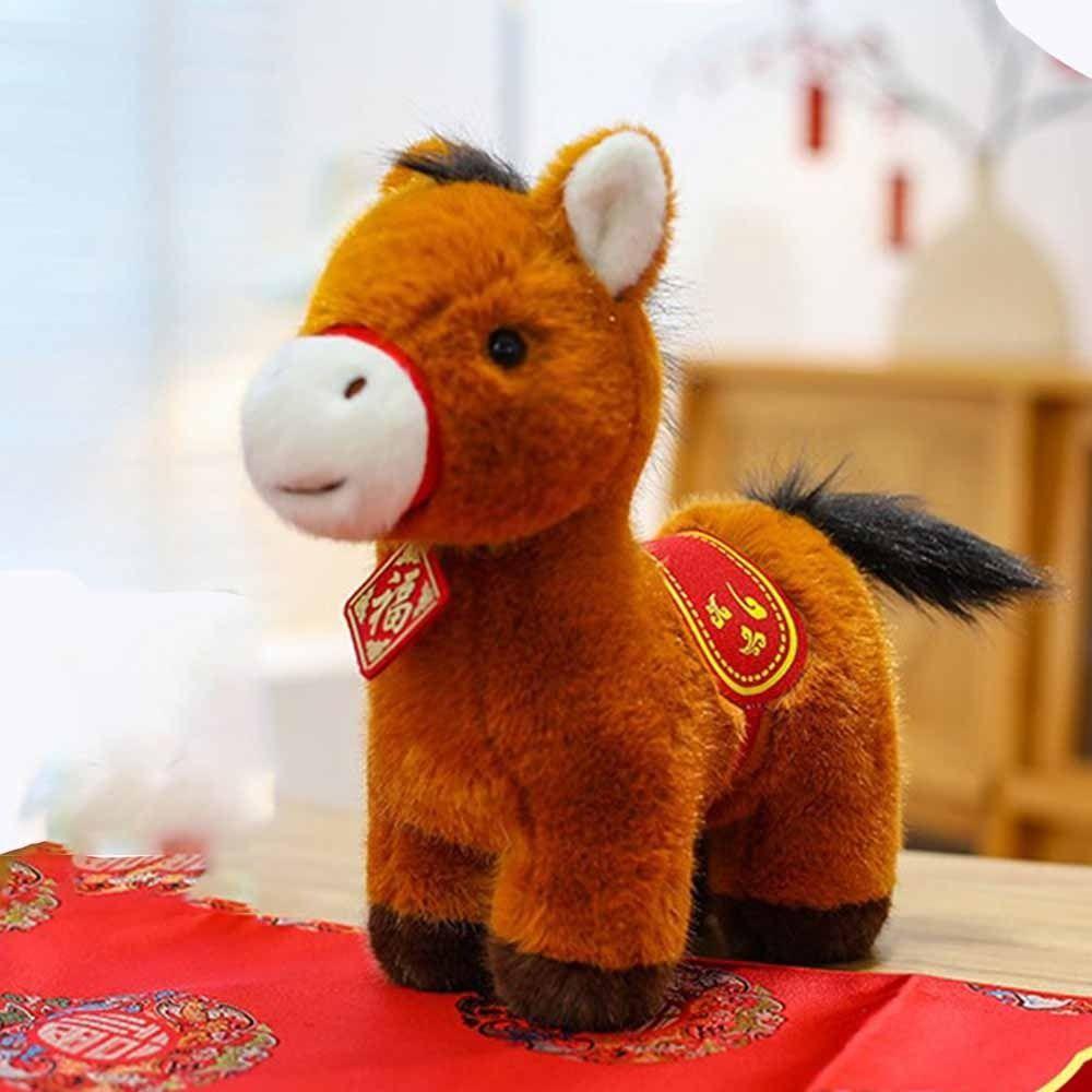 Stuffed Animal Horse Plush Doll 20cm Size Lucky Mascot Plush Plush Stuffed Animal Gift Giving