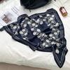 Cashew flower silk scarf new trend bag headscarf headband neck protector scarf scarf small shawl triangle scarf fart curtain