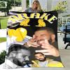 Rapper Drake Coperte Stampate 3D Calda Coperta in Flanella Morbida e Accogliente Coperte da Viaggio Fodere per Letto Regalo di Compleanno