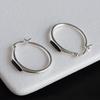 Korean Version of Simple Thin Ring Earrings Women's Minimalist Niche Design Ins Cold Wind Versatile High-end Earrings Earrings