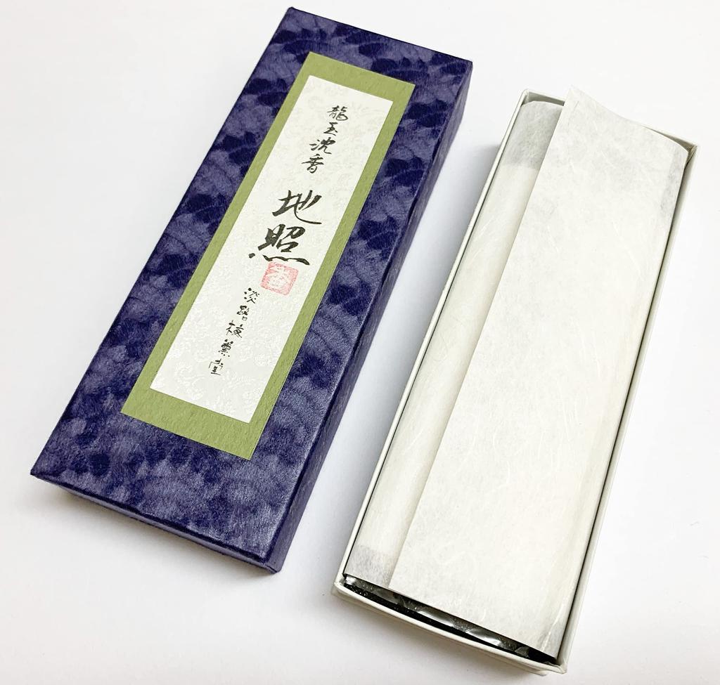 Awaji Baikundo Low-Smoke Incense 'Ryugyoku Jinkou' (Dragon Jewel Agarwood) Chishou, 50g (Low Smoke) #333