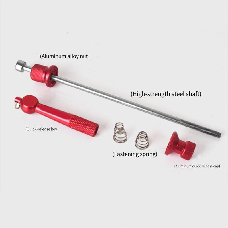 Quickly Release Bicycles Skewer Anti Thefts Locking System High Strengths Steel Axles for Road Bike