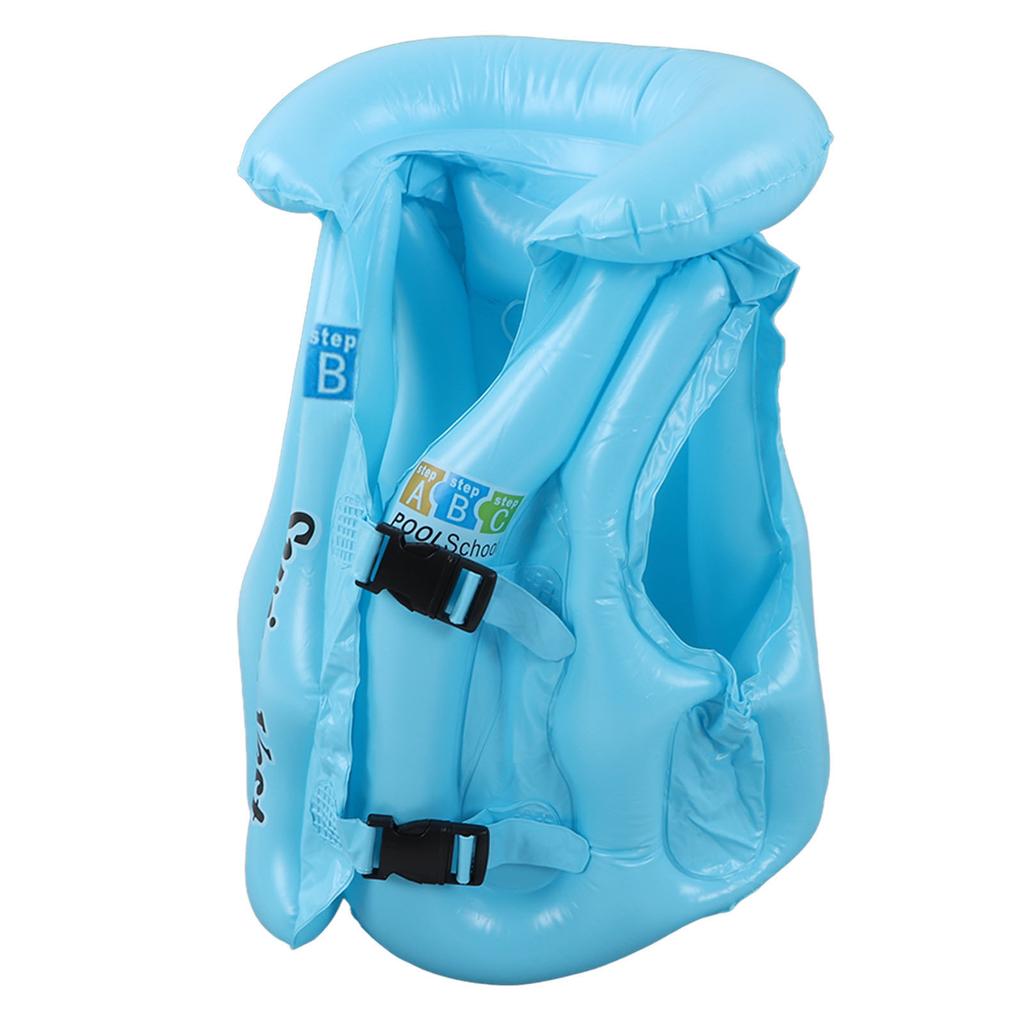 Toddler Inflatable Swim Suit Quick Release Buckle Children Kids Swimming Vest for 3‑8 Years Old