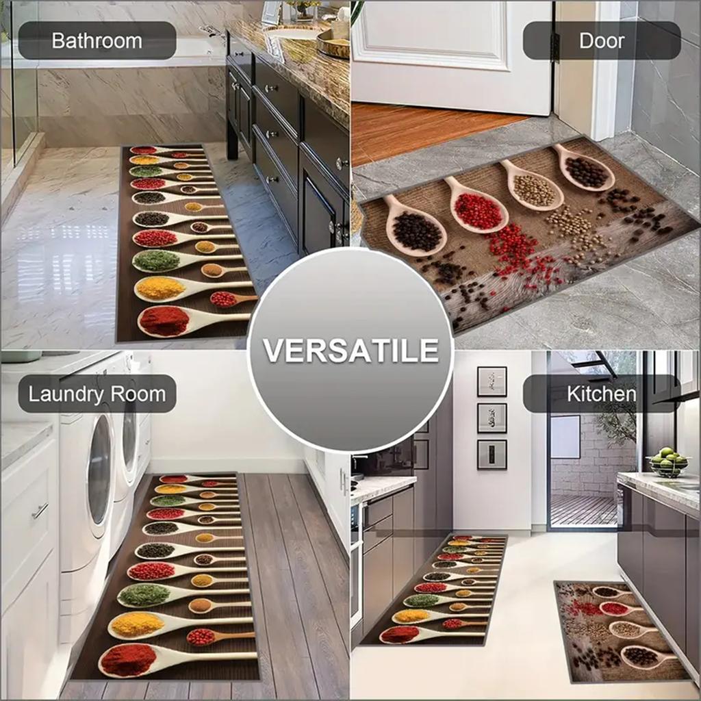 1 Pc Kitchen Rugs Non-slip Kitchen Mat Big Size Kitchen Carpet Machine Washable Floor Mat for Home Use Home Decor