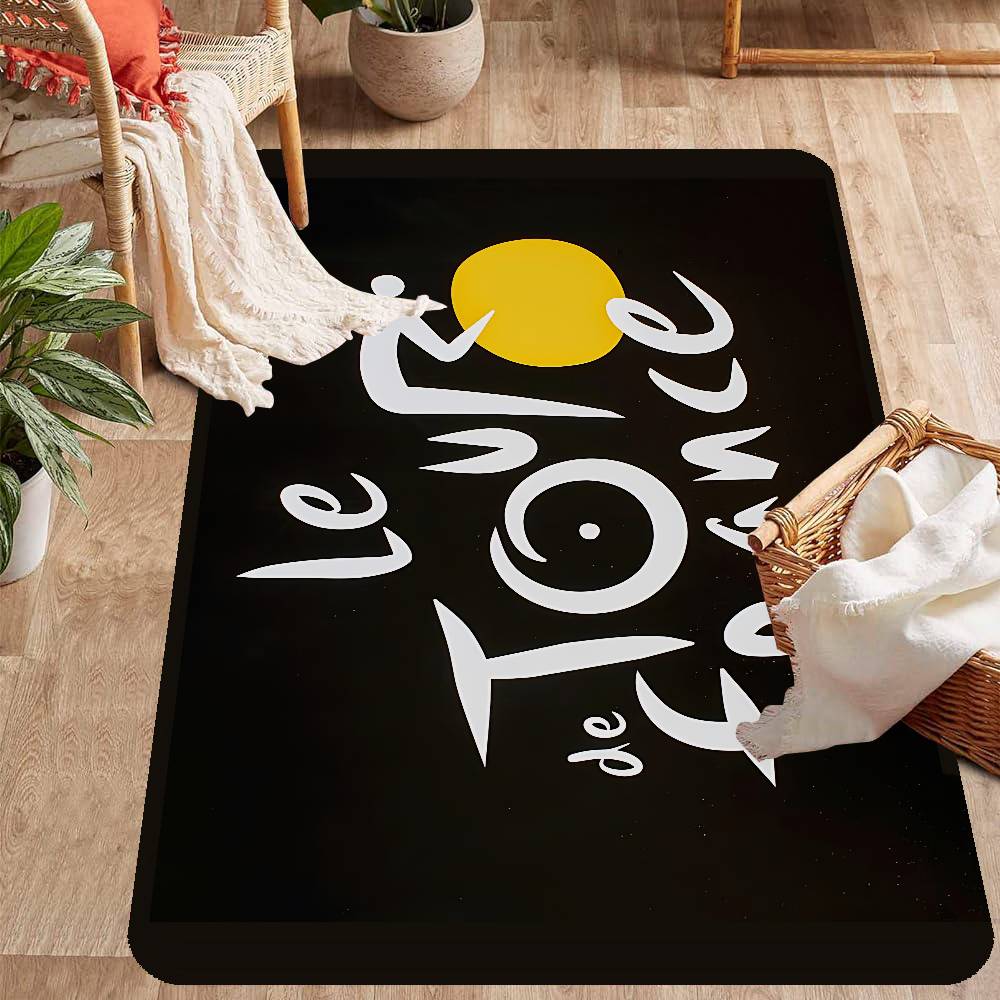 T-Tour De France Room Mats Retro Multiple Choice Living Room Kitchen Rug Non-Slip Welcome Rug