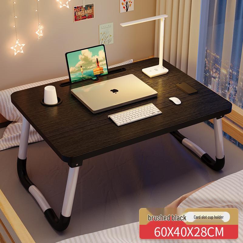 Foldable Laptop Bedside Table - Adjustable Study Desk for Bedroom or Bay Window